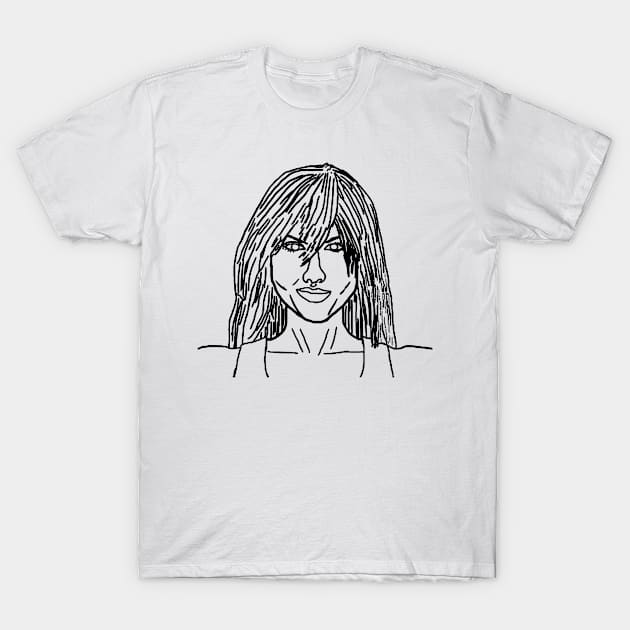 Girl Sketch T-Shirt by jhsells98